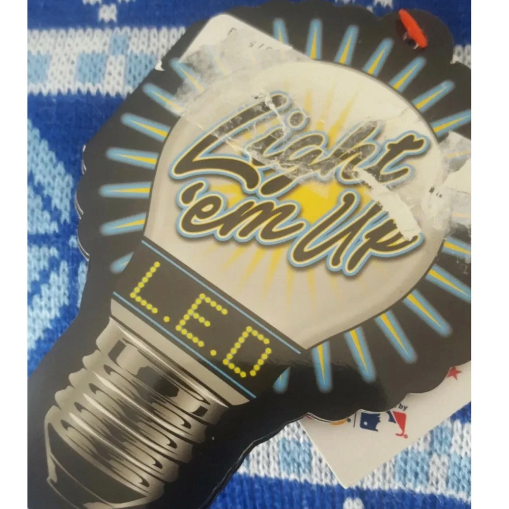 KANSAS CITY ROYALS MLB Knit Scarf Light Em Up LED Flashing Christmas Holiday New